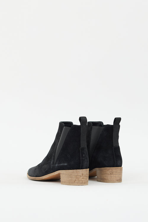 Acne Studios Black Suede Chelsea Boot