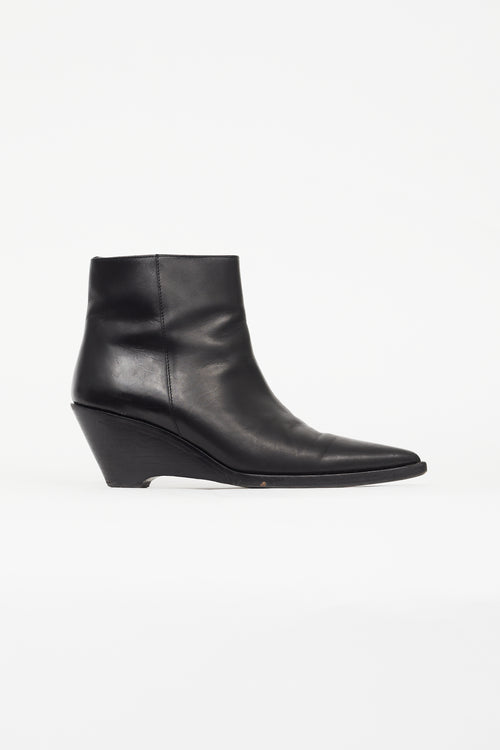 Acne Studios Black Cony Leather Boot