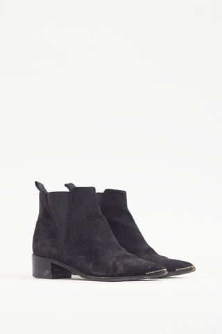 Acne Studios Black Suede Jansen Boot