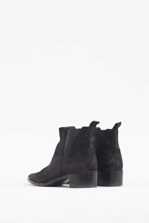 Acne Studios Black Suede Jansen Boot