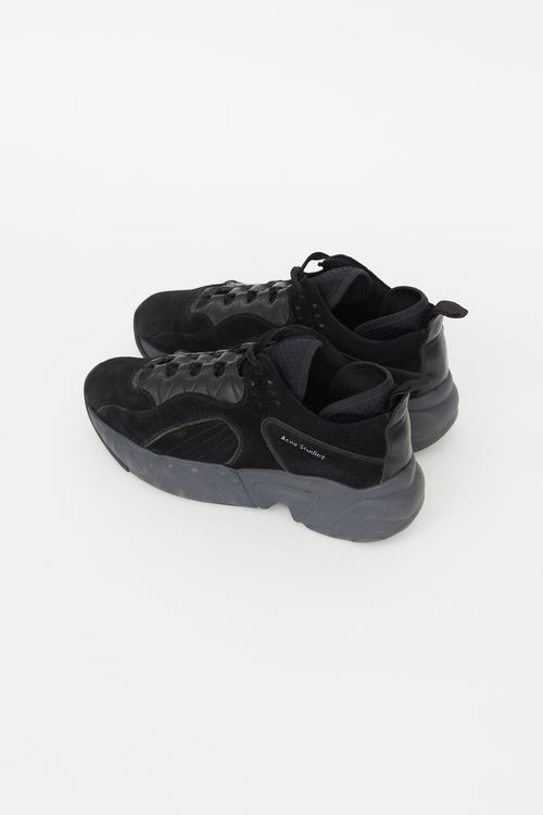 Acne Studios Black Suede Rockaway Sneaker