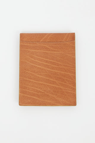 Acne Studios Brown Leather Mercury Tablet Case