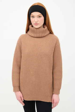 Acne Studios Brown Wool Disa Turtleneck Sweater