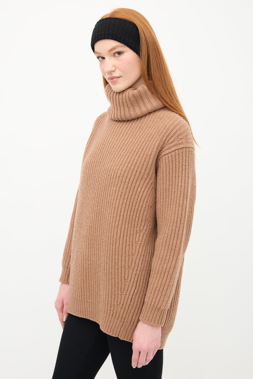 Acne Studios Brown Wool Disa Turtleneck Sweater