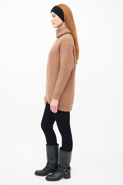 Acne Studios Brown Wool Disa Turtleneck Sweater