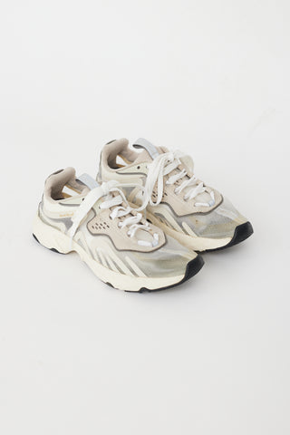 Acne Studios Grey 
White Translucent Buzz Sneaker