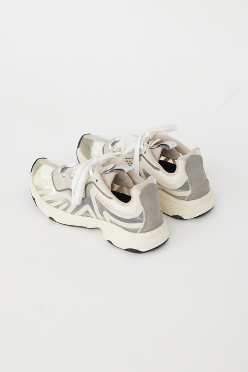 Acne Studios Grey 
White Translucent Buzz Sneaker