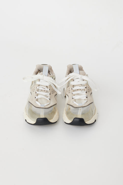 Acne Studios Grey 
White Translucent Buzz Sneaker