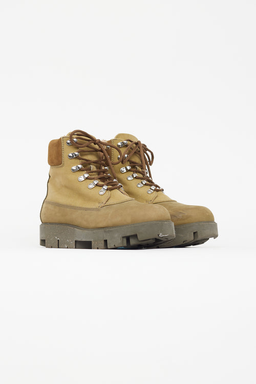 Acne Studios Khaki Green Ugo Hiking Boot