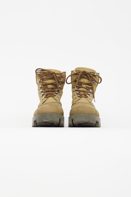 Acne Studios Khaki Green Ugo Hiking Boot