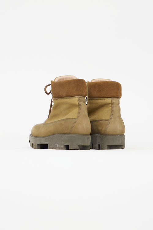 Acne Studios Khaki Green Ugo Hiking Boot