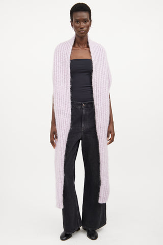 Acne Studios Purple Wool Knit Bolero