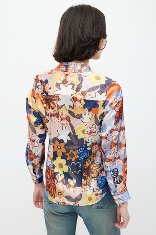 Acne Studios Multi Floral Button Down Shirt