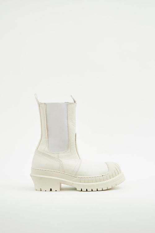 Acne Studios White Lug Sole Ankle Boot