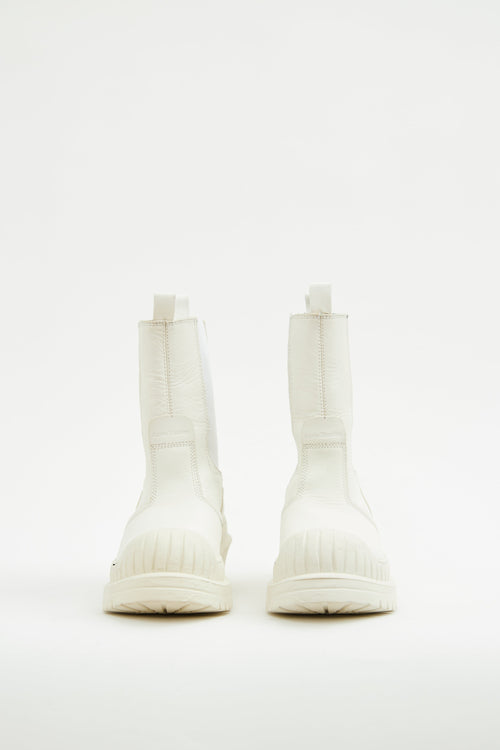 Acne Studios White Lug Sole Ankle Boot