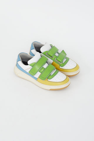 Acne Studios White 
Multi Perey Strap Sneaker