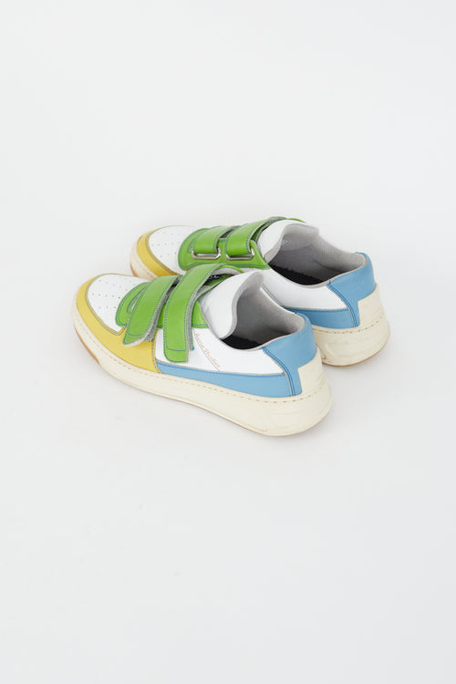 Acne Studios White 
Multi Perey Strap Sneaker