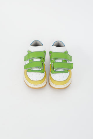 Acne Studios White 
Multi Perey Strap Sneaker