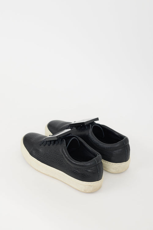 Acne Studios Black Leather Adriana Face Sneaker