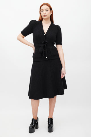 Adam Lippes Black Cashmere Co-Ord Set