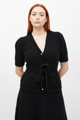 Adam Lippes Black Cashmere Co-Ord Set