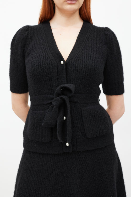 Adam Lippes Black Cashmere Co-Ord Set