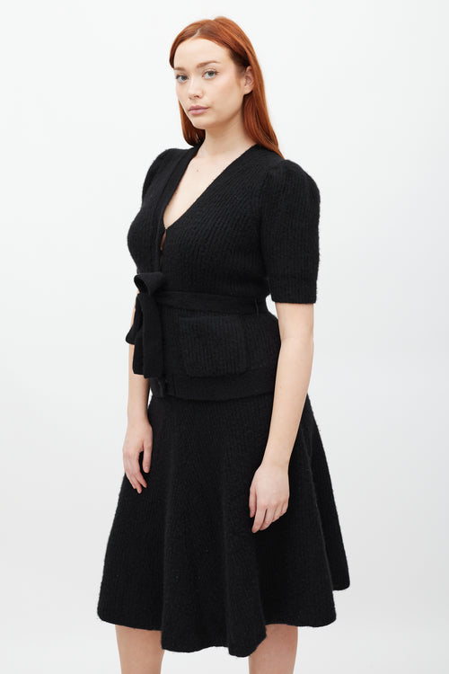 Adam Lippes Black Cashmere Co-Ord Set