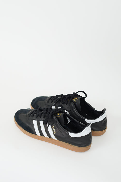 Adidas Black 
White Samba Sneaker