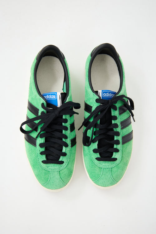 Adidas Green 
Black Suede Mexicana Sneaker