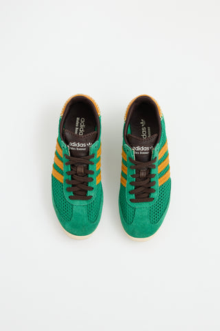 Wales Bonner X Adidas Green 
Brown Knit SL72 Sneaker