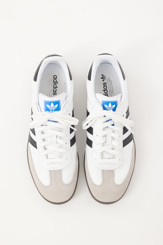 Adidas White Leather Samba OG Sneaker