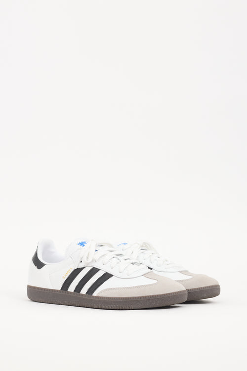 Adidas White Leather Samba OG Sneaker