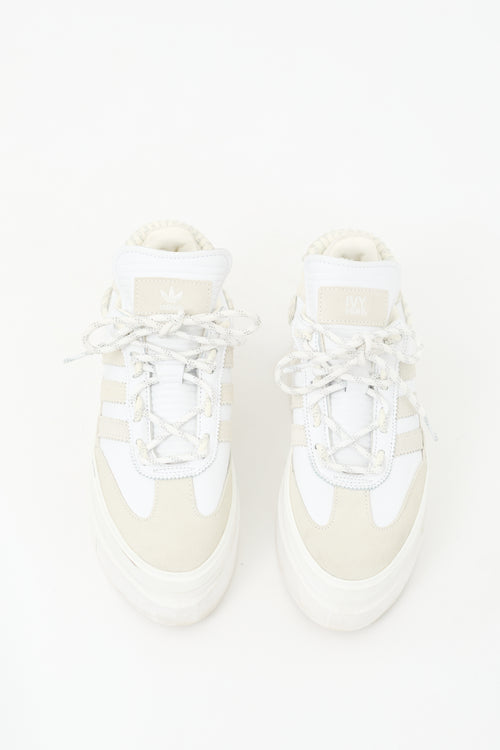 Adidas X Ivy Park White Leather Super Sleek 72 Sneaker