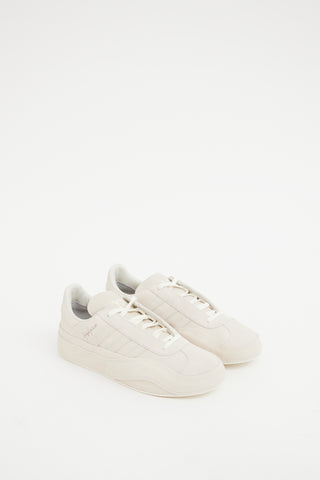 Y-3 Off-White Beige Suede Gazelle Low Top Sneaker