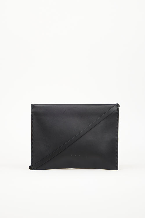 Aesther Ekme Black Leather Zip Pouch