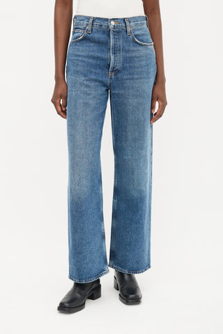 Agolde Medium Wash Straight Leg Jeans