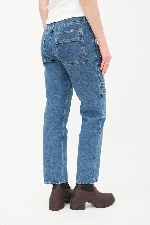 Agolde Medium Wash Cooper Cargo Jeans