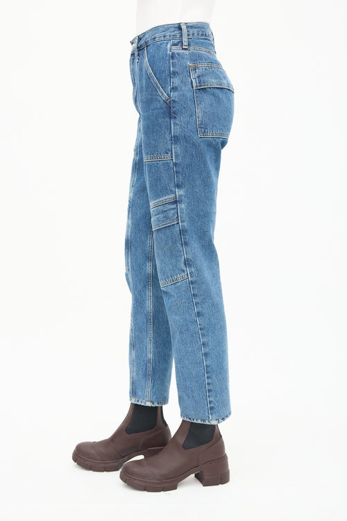 Agolde Medium Wash Cooper Cargo Jeans