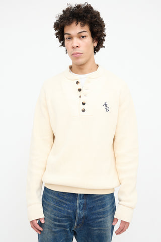 Aimé Leon Dore Cream Knit Sweater Sweater