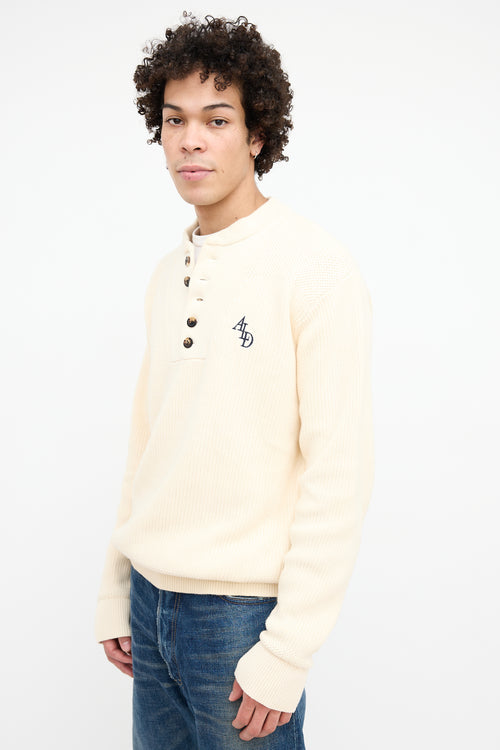 Aimé Leon Dore Cream Knit Sweater Sweater