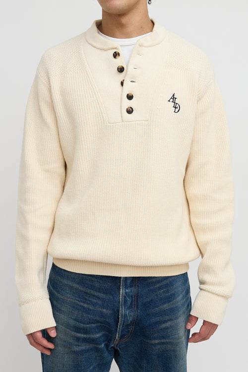 Aimé Leon Dore Cream Knit Sweater Sweater