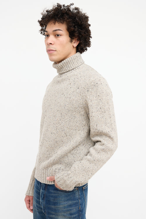 Aimé Leon Dore Grey Knit Turtleneck Sweater