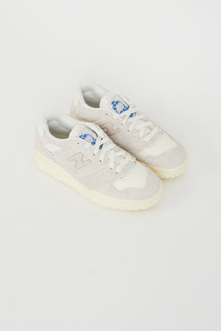 Aimé Leon Dore X New Balance Grey 
Cream Textured 550 Sneaker