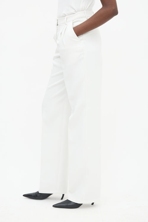 Aknvas White O
Connor Pleated Straight Leg Trouser