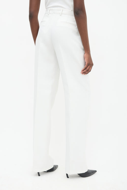 Aknvas White O
Connor Pleated Straight Leg Trouser