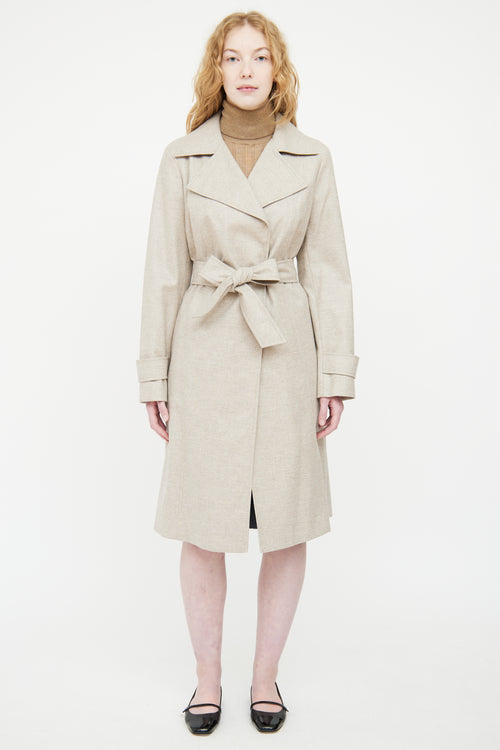 Akris Grey Cashmere Coat