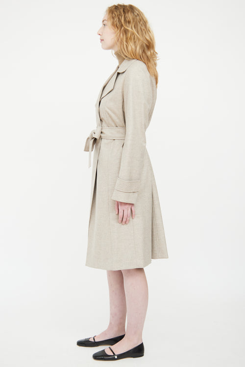 Akris Grey Cashmere Coat