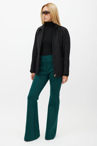 Akris Green Neoprene Flare Trouser