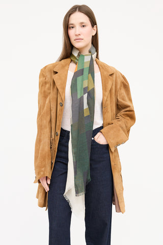 Akris FW 2022 Frayed Scarf