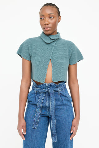 Akris Knit Short Sleeve Asymmetrical Top